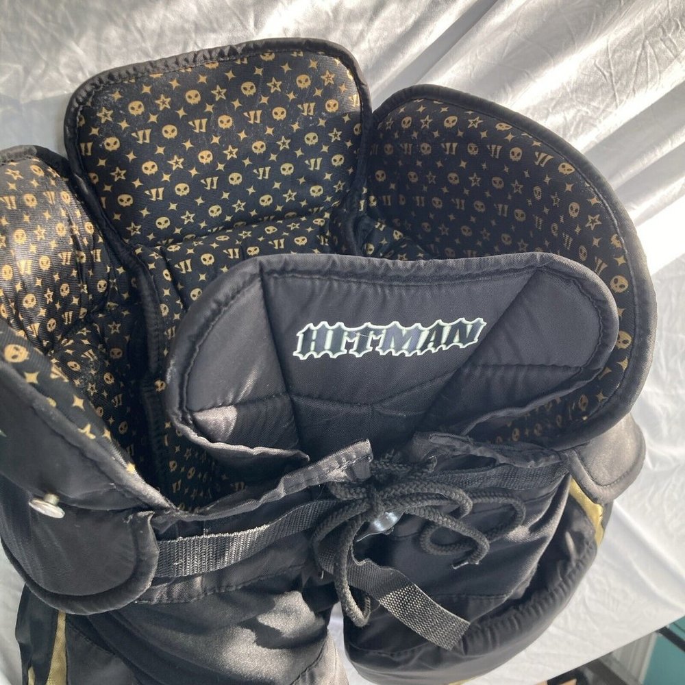Warrior Hitman Ice Hockey Pants Senior 32"-34" Black Gold